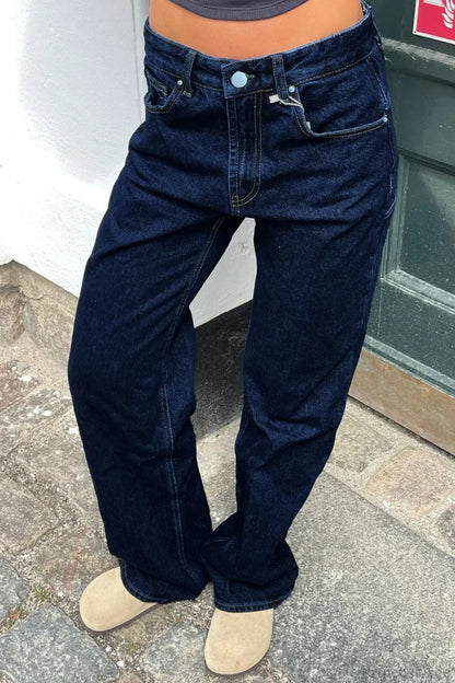 Y2K Star Color-Block Patchwork Jeans