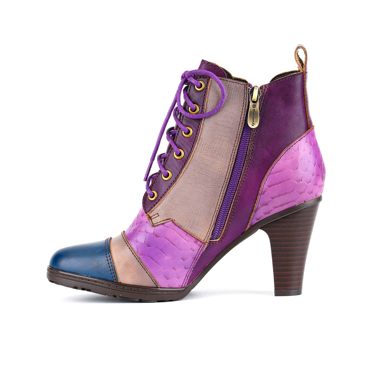 Urban Mosaic Patchwork Ankle Boots
